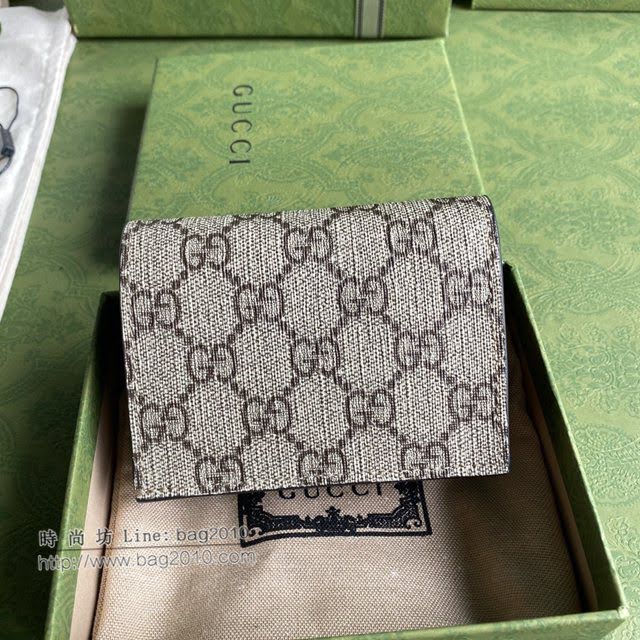 Gucci原厂皮包包 古驰爱心双折钱包 Gucci双折短夹零钱包 648848  gdj1646